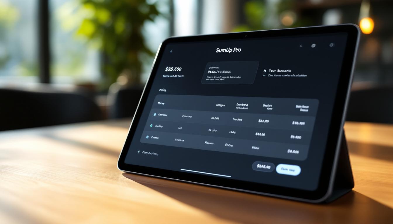 SumUp compte pro : tarifs et fonctionnalités bancaires